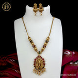 Beautiful Gold Plated Temple Necklace With Earrings JH2020