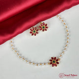 Latest Gold Plated Antique Necklace With Earrings JH2383