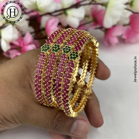 Latest Premium Quality AD Stone Bangles JH4206