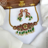 Premium Quality AD Stone Studded Designer Short Necklace set JH2612