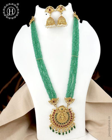 Exclusive Multistrand Beaded Long Cascading Haram Set JH2690
