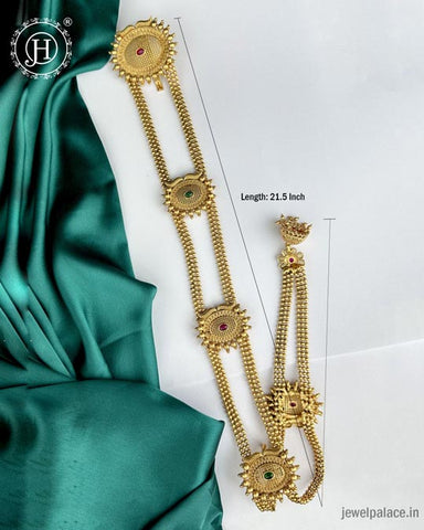 Exclusive Gold Plated Premium Quality Traditional Wedding Jadai Billai JH2700
