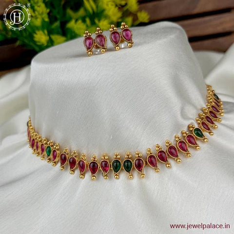 Beautiful Gold Plated Antique Necklace JH2855