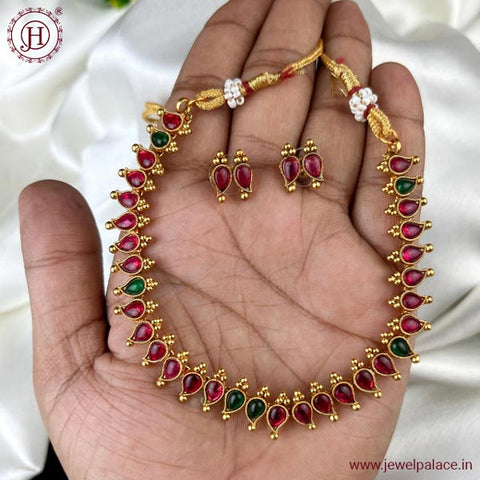 Beautiful Gold Plated Antique Necklace JH2855