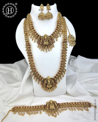 Antique Gold Plated Semi Bridal Jewellery JH3117