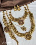 Antique Gold Plated Semi Bridal Jewellery JH3180