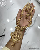 Beautiful Gold Finish Lakshmi Design Haram Set JH3182