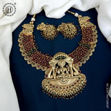 Temple Design Antique Gold Plated Premium Necklace JH3187