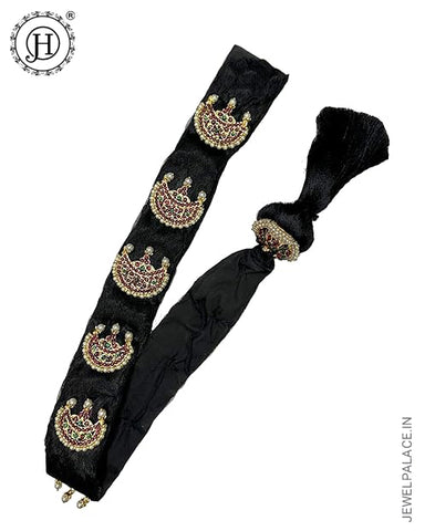 Jewel Palace Bharatanatyam Savaram And Kunjalam Kemp jadai billai with flowers Set Hair Accessories Choti JH3236