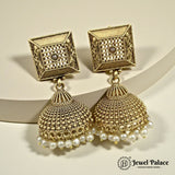 Latest Gold Plated Antique Earrings  JH3364