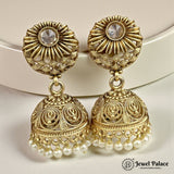Latest Gold Plated Antique Earrings JH3377