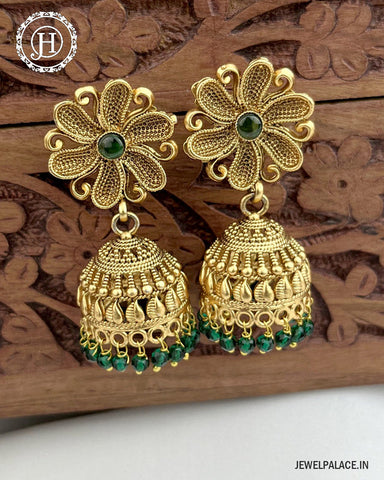 Latest Gold Plated Antique Earrings  JH3383