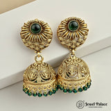Latest Gold Plated Antique Earrings JH3377