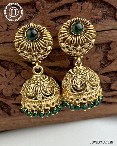 Latest Gold Plated Antique Earrings  JH3377