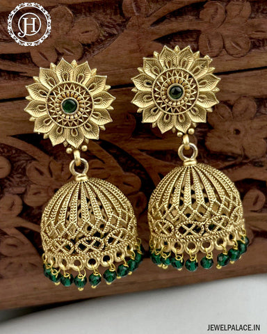 Latest Gold Plated Antique Earrings  JH3382