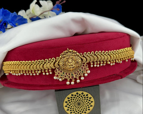 Premium Gold Plated Vaddanam Hip Belt For Saree JH3411