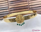 Beautiful Gold Plated Temple Design Vaddanam Hip Belt For Saree JH3431