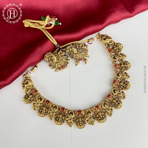 Unique Gold Plated Kemp Stone Necklace JH3560