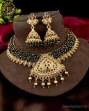 Unique Gold Plated Kemp Stone Necklace JH3560