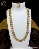 Antique Gold Finish Premium Quality AD Stone Long Haram JH3587
