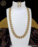 Antique Gold Finish Premium Quality AD Stone Long Haram JH3587