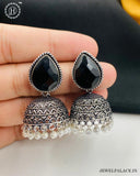 Latest German Silver Oxidised Stylish Earrings JH3599