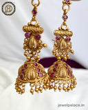 Gold Plated Brass With AD Stone Designer Necklace Set JH3615