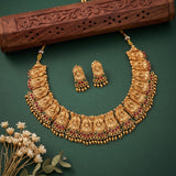 Gold Plated Beautiful Temple Necklace JH3617