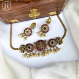 Gold Plated Premium Quality Temple Necklace JH3623