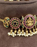 Gold Plated Premium Quality Temple Necklace JH3623