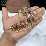 Gold Plated Premium Quality Temple Necklace JH3623