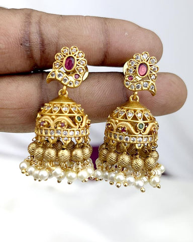 Gold Plated Premium Quality Temple Necklace JH3631