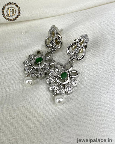 Silver Plated AD Stone Premium Choker Set JH3634