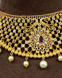 Gold Plated AD Stone Premium Choker Set JH3636