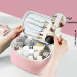 Multipurpose PU Leather Waterproof Zipper Cosmetic Storage JH3671
