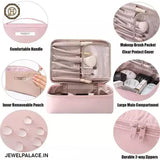 Multipurpose PU Leather Waterproof Zipper Cosmetic Storage JH3672