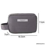 Multipurpose PU Leather Waterproof Zipper Cosmetic Storage JH3673
