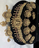 Latest Gold Plated Elegant South Indian Temple Design Bridal Jewellery Set JH3689