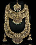 Latest Gold Plated Elegant South Indian Temple Design Bridal Jewellery Set JH3692