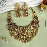 Elegant Laxmi Design Kemp Stone Pearls Choker JH3752