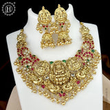 Elegant Laxmi Design Kemp Stone Pearls Choker JH3752