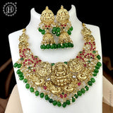 Elegant Laxmi Design Kemp Stone Pearls Choker JH3752