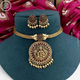 Elegant Laxmi Design Kemp Stone Pearls Necklace JH3756