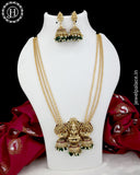 Beautiful Gold Plated Kemp Stone Laxmi Design Haram JH3790