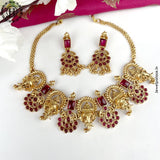 Elegant Gold Plated Kemp Stone Designer Necklace JH3856