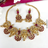 Elegant Gold Plated Kemp Stone Designer Necklace JH3856