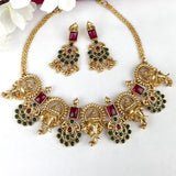 Elegant Gold Plated Kemp Stone Designer Necklace JH3856