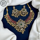 Awesome Gold Plated Kemp Stone Antique Necklace JH3857
