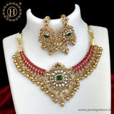 Awesome Gold Plated Kemp Stone Antique Necklace JH3857