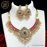 Awesome Gold Plated Kemp Stone Antique Necklace JH3857